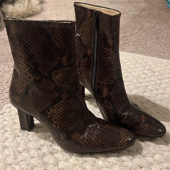 AUTHENTIC Staud Snake print boots - Picture 2 of 6